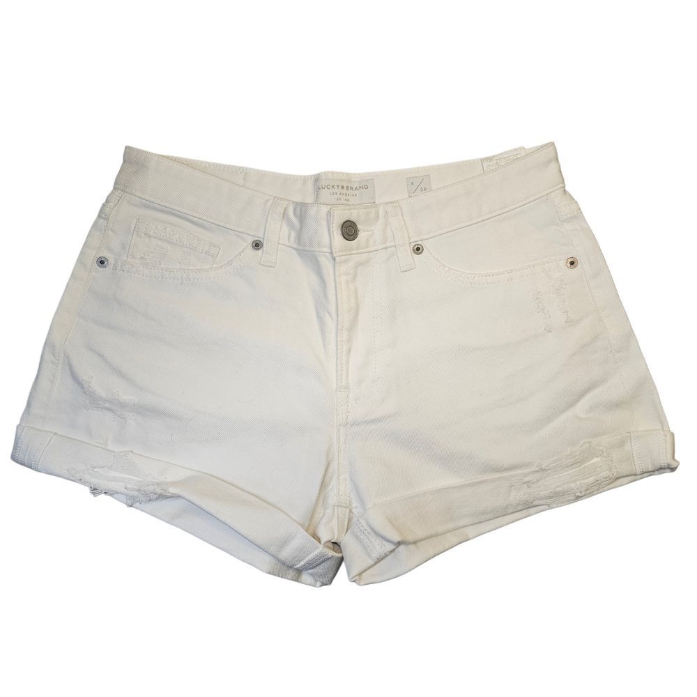 Women's White Denim Shorts